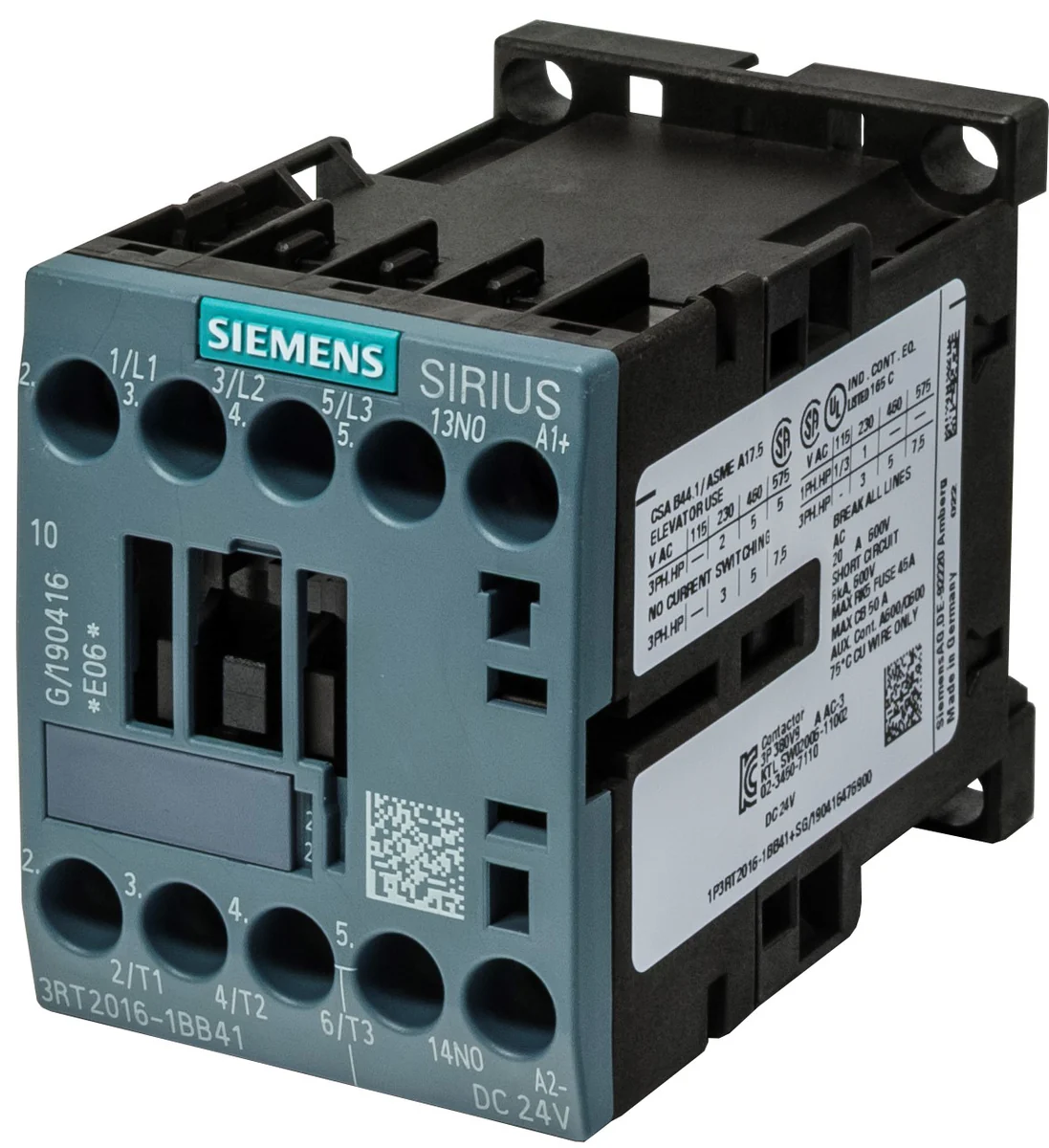 Siemens Contactor 3RT2016-1BB41