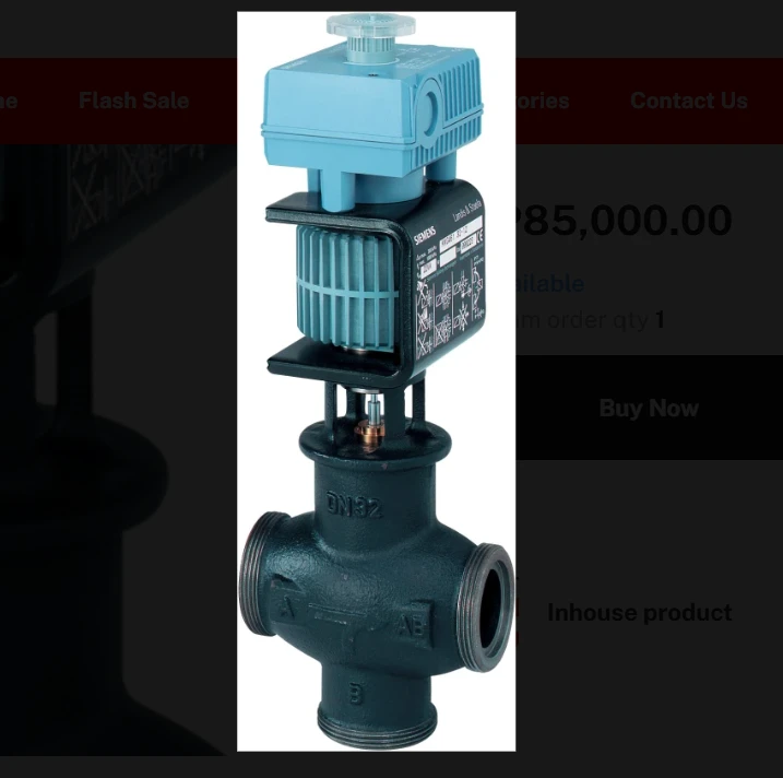 MXG461.50-30 Mixing/2-port magnetic control valve, external thread, PN16, DN50, kvs 30, AC / DC 24 V, DC 0/2...10 V / 4...20 mA